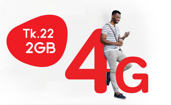 Airtel 22 Tk 2GB 4G Internet Offer